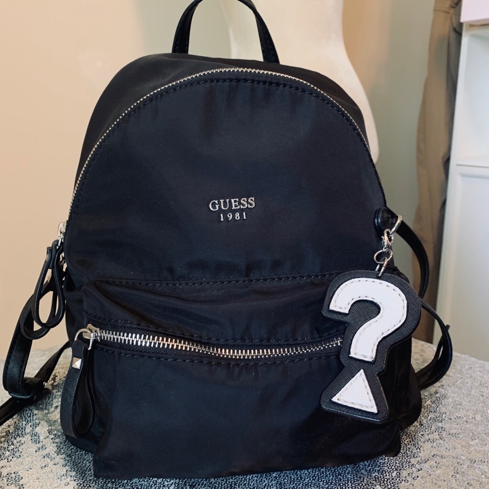 NWOT GUESS mini backpack. Black.